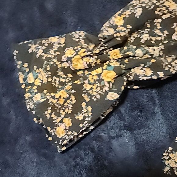 Shein Floral Print Long-sleeved Flowy Mini Dress NWOT - Picture 5 of 5